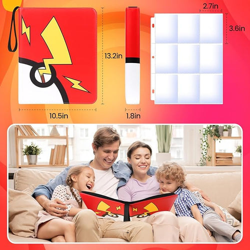 9-Pocket Trading Card Binder RED