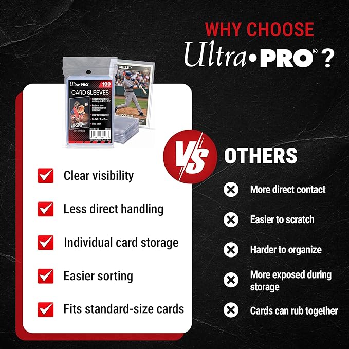 Ultra PRO Trading Card Clear Soft Sleeves 100-Pack - Standard Card Size