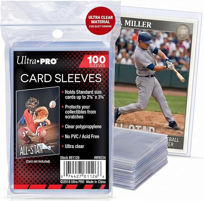 Ultra PRO Trading Card Clear Soft Sleeves 100-Pack - Standard Card Size