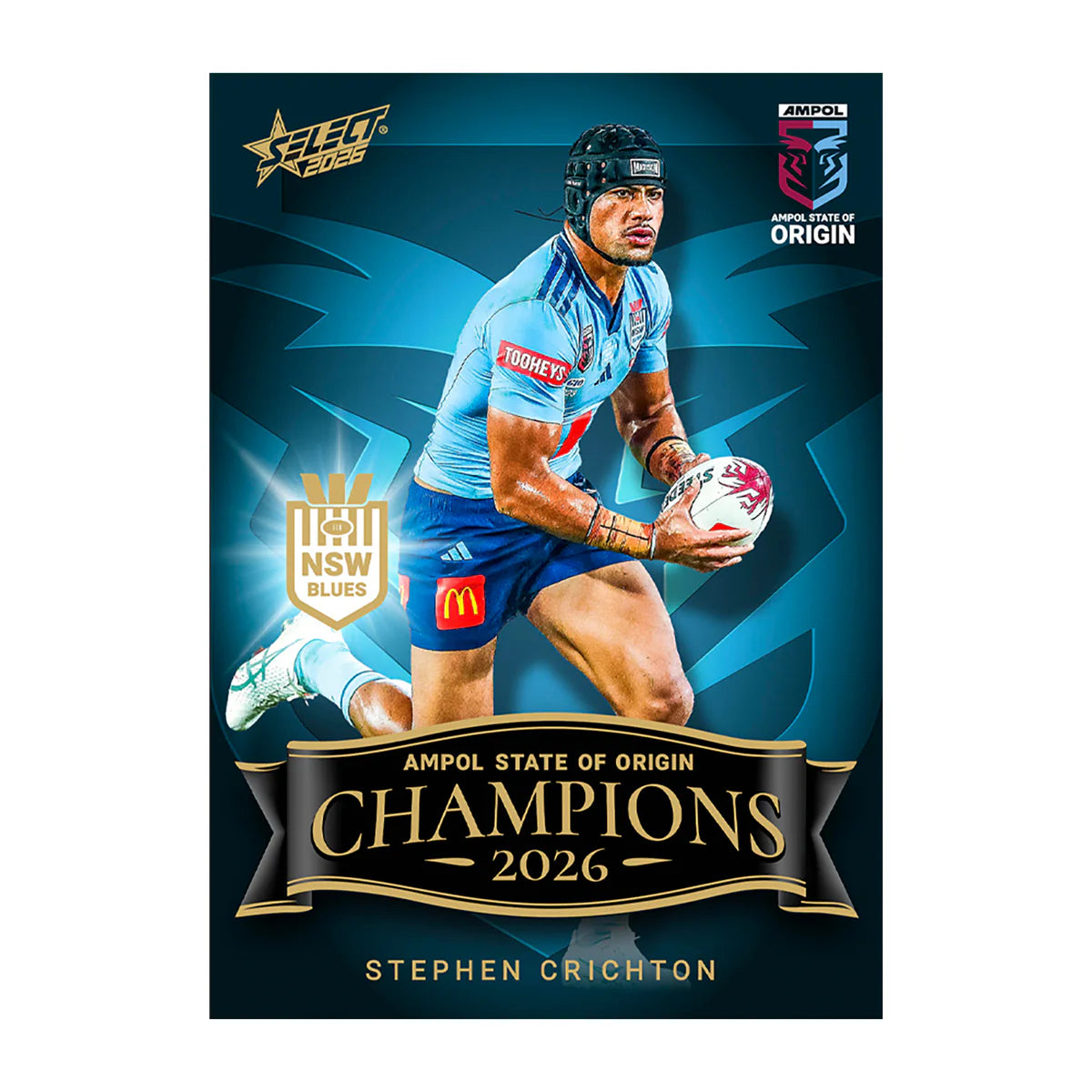 2026 Select State of Origin Champions NSW Blues 10-Box CDU Card Set Display