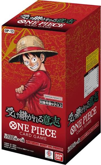 BANDAI ONE Piece Card Game Inherited Will (OP-13) (Box) Pack of 24