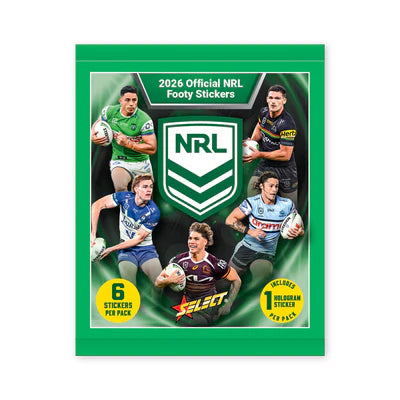 2026 NRL League Heroes Stickers Box (50 Packs)