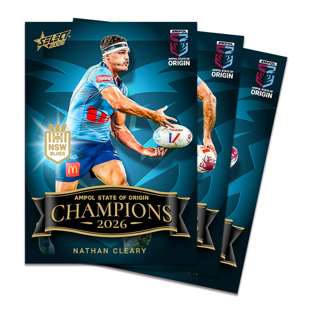 2026 Select State of Origin Champions NSW Blues 10-Box CDU Card Set Display